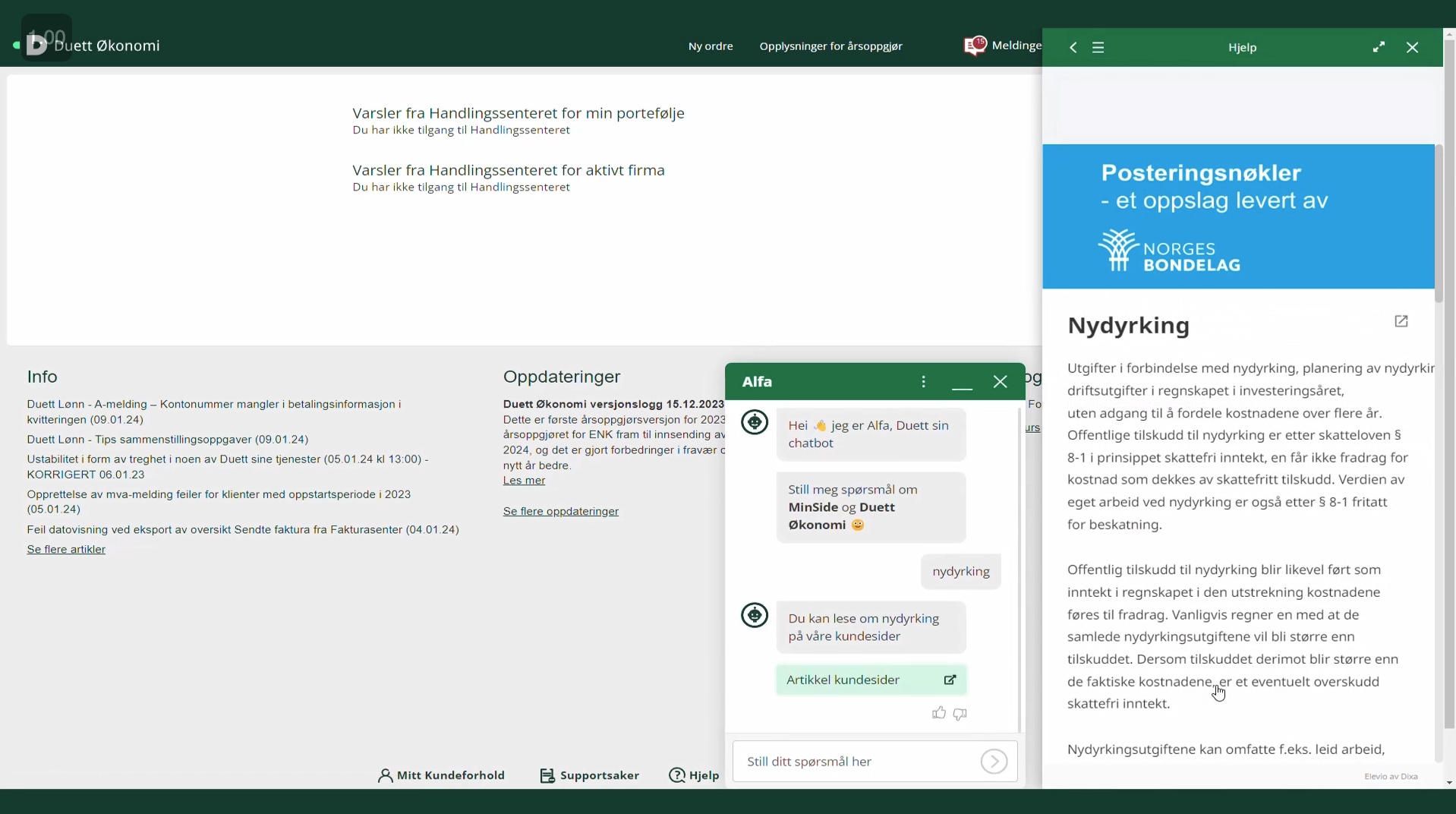 posteringsnøkler